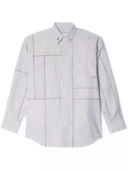 Doublet полосатая рубашка, белый