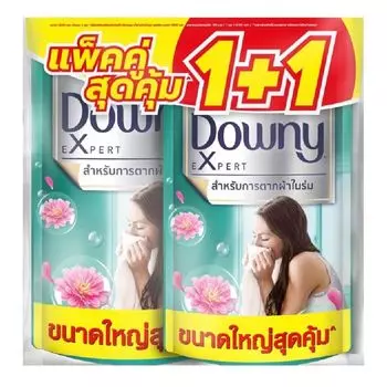Downy Концентрированный кондиционер для белья, сухой сменный блок для использования в помещении, 1 л х 2 шт, Green