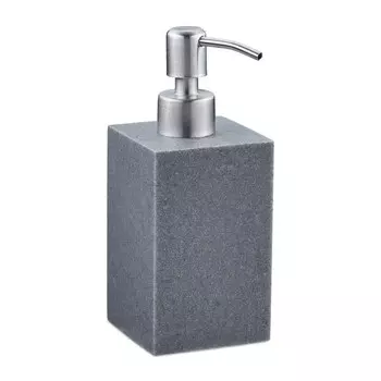 Дозатор мыла Relaxdays Edelstahlpumpe eckig цвет grau/silber