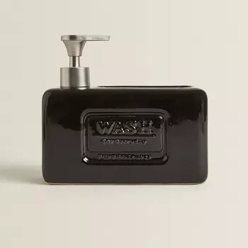 Дозатор Zara Home With Container, черный