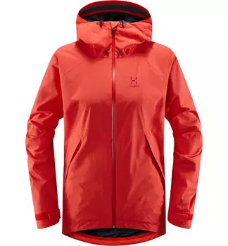 Дождевик Haglfs Esker Jacket, цвет Hibiscus Red