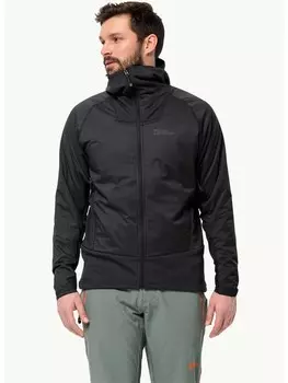 Дождевик Jack Wolfskin Funktionsjacke Alpspitze, черный