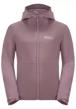 Дождевик Jack Wolfskin "JWP SHELL K", с капюшоном, лиловый