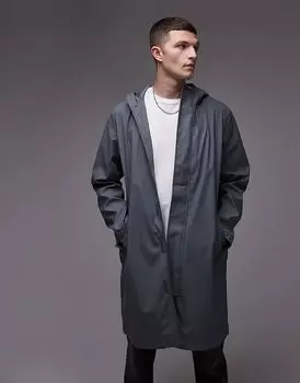 Дождевик серого цвета Topman