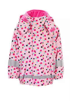 Дождевик Sterntaler mit Innenjacke, Punkte, роза