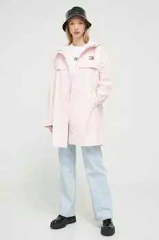 Дождевик Tommy Jeans, розовый