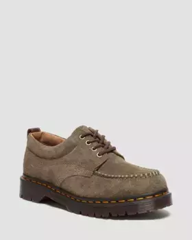 Dr. Martens Lowell Замшевые туфли с открытым носком, оливковый+темно-коричневый