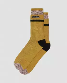 Dr. Martens Marl Органические носки, цвет Yellow — Cotton Blend