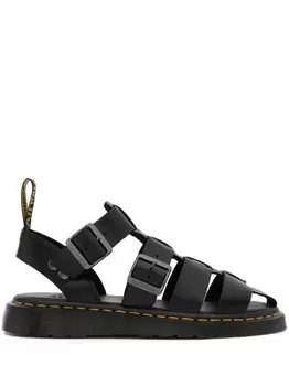 Dr. Martens сандалии с ремешками, черный