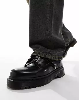 Dr Martens – Zeffir – Черные кожаные ботинки с 5 рядами люверсов