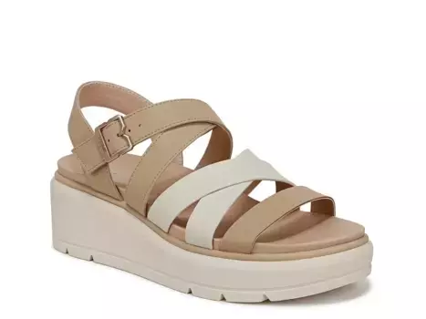 Dr. Scholl's Сандалии на танкетке Nice Day Max Sun от Dr. Scholl, серо-коричневый