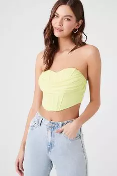 Драпированный топ-бюстье без рукавов Forever 21