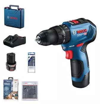 Дрель аккумуляторная Bosch GSB 12V-30 + аккумулятор 2.0Ah