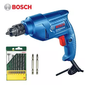 Дрель электрическая Bosch GBM340 + сверла