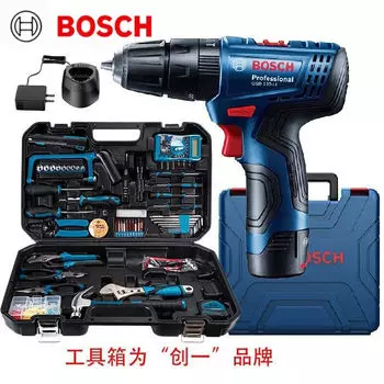 Дрель-шуруповерт электрическая Bosch GSB 120-Li + комплект инструментов