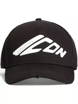 DSQUARED2 бейсболка с принтом Icon, черный
