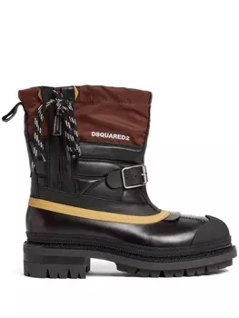 DSQUARED2 ботинки со вставками, черный