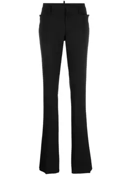 Dsquared2 брюки со складками, черный