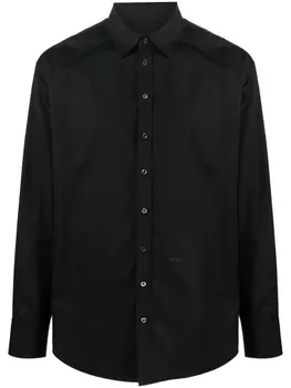 Dsquared2 button-up cotton shirt, черный