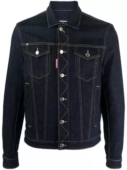 Dsquared2 buttoned denim jacket, синий