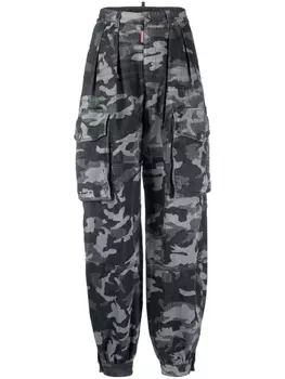 Dsquared2 camouflage-print cargo trousers, черный