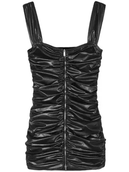 Dsquared2 драпированное платье мини, черный