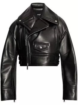 Dsquared2 dSQUARED2 кожаная куртка, черный