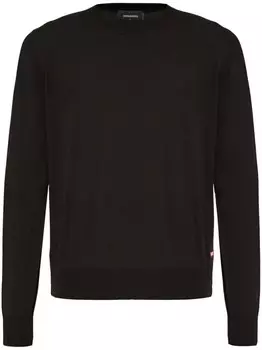DSQUARED2 джемпер с круглым вырезом, черный