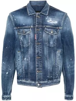 DSQUARED2 джинсовая куртка Dan, синий