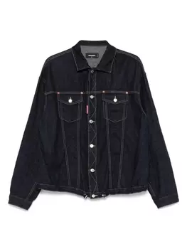 DSQUARED2 джинсовая куртка с кулиской, синий