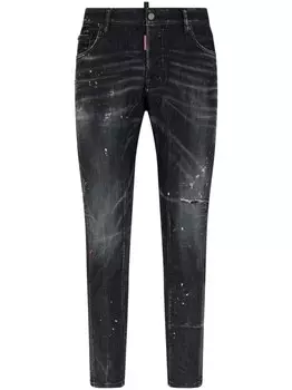 Dsquared2 джинсы с эффектом потертости, черный