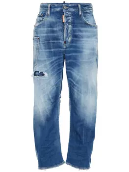 DSQUARED2 джинсы с эффектом потертости, синий
