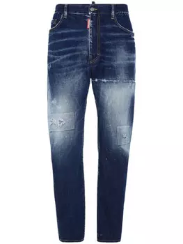 DSQUARED2 джинсы с эффектом потертости, синий