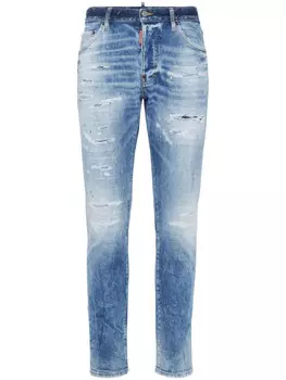 DSQUARED2 джинсы с эффектом потертости, синий