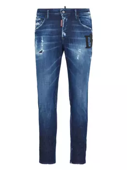 DSQUARED2 джинсы с прорезями, синий
