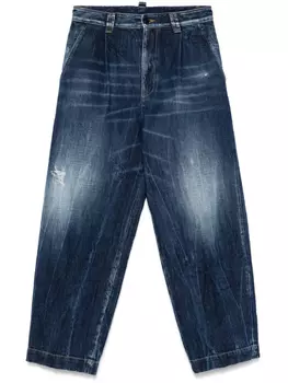 DSQUARED2 джинсы со складками, синий