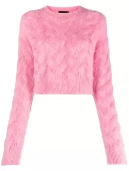 Dsquared2 фактурный джемпер, розовый