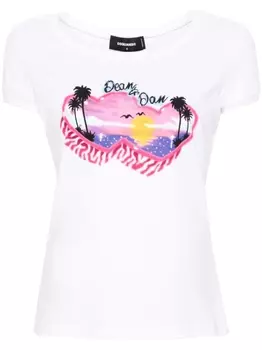Dsquared2 футболка Dean & Dan, белый