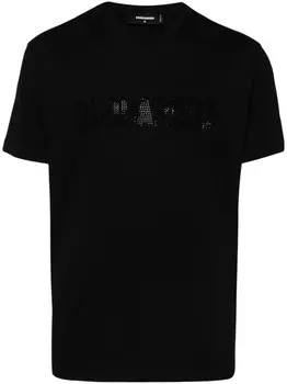 Dsquared2 футболка из хлопка с логотипом DSQUARED2, черный