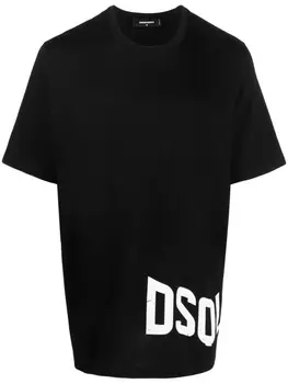 Dsquared2 футболка с логотипом, черный