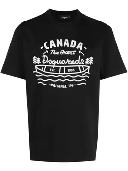 Dsquared2 футболка с логотипом, черный