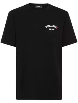 DSQUARED2 футболка с логотипом, черный