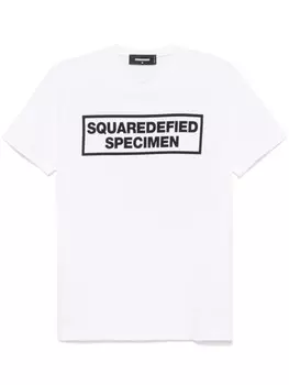 DSQUARED2 футболка с принтом, белый