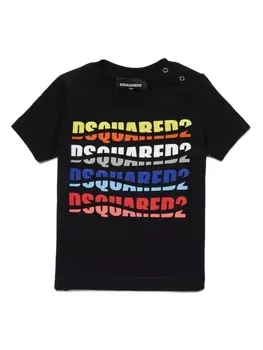 Dsquared2 футболка с принтом, черный