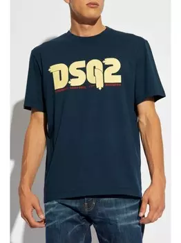 Dsquared2 футболка с принтом логотипа DSQUARED2, синий