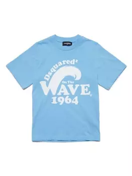 Dsquared2 футболка с принтом Wave, синий