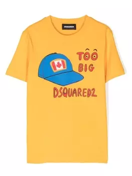 Dsquared2 футболка Too Big, желтый