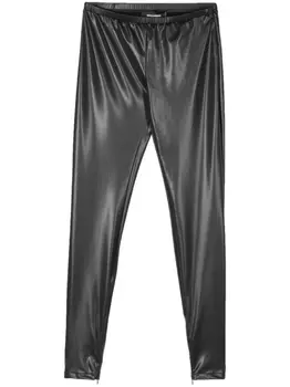 Dsquared2 глянцевые брюки скинни, черный