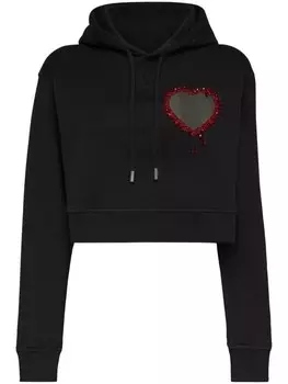 DSQUARED2 худи с бусинами, черный
