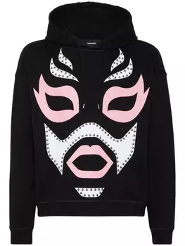 DSQUARED2 худи с графичным принтом, черный